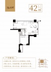 1室1卫户型图