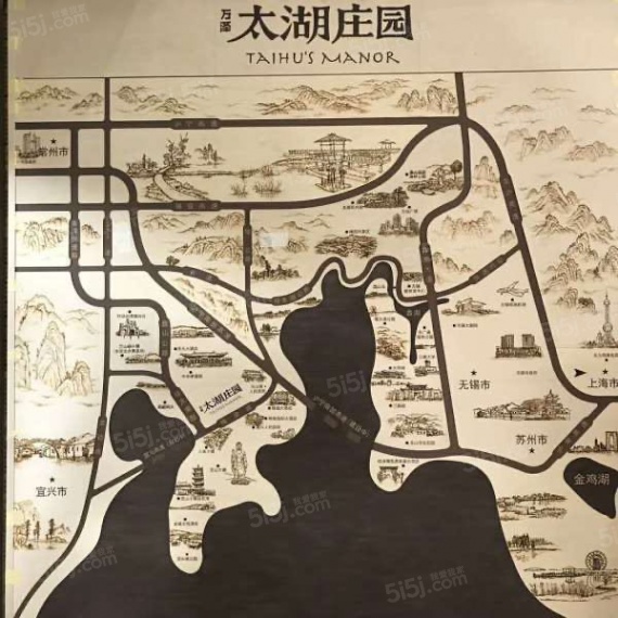 万泽太湖庄园区位图