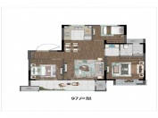 龙湖华亨天玺3室2厅1卫