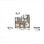 3室2厅2卫户型图