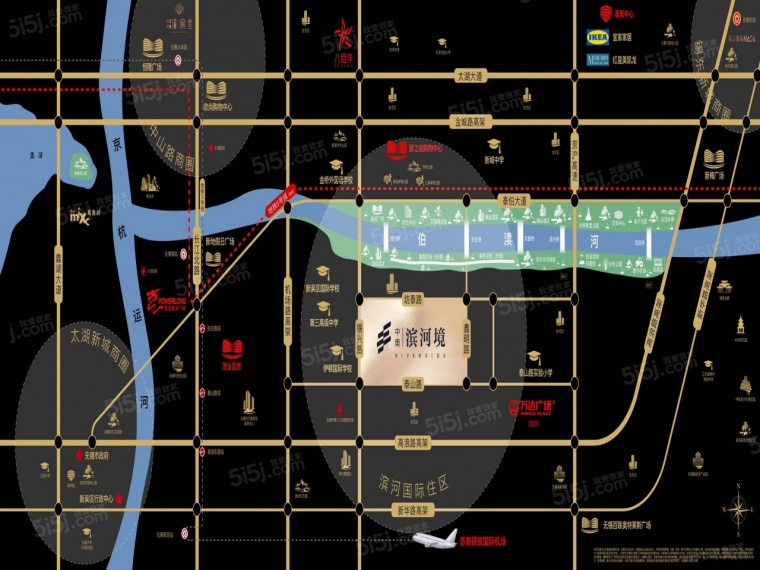 中奥滨河境区位图