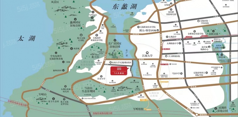 信义山水嘉庭区位图