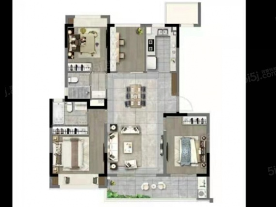 3室2厅2卫户型详情