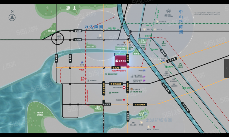 金领蠡洲台区位图