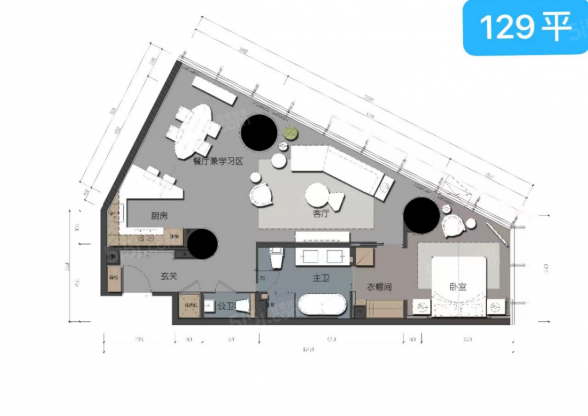 1室1厅1卫户型详情