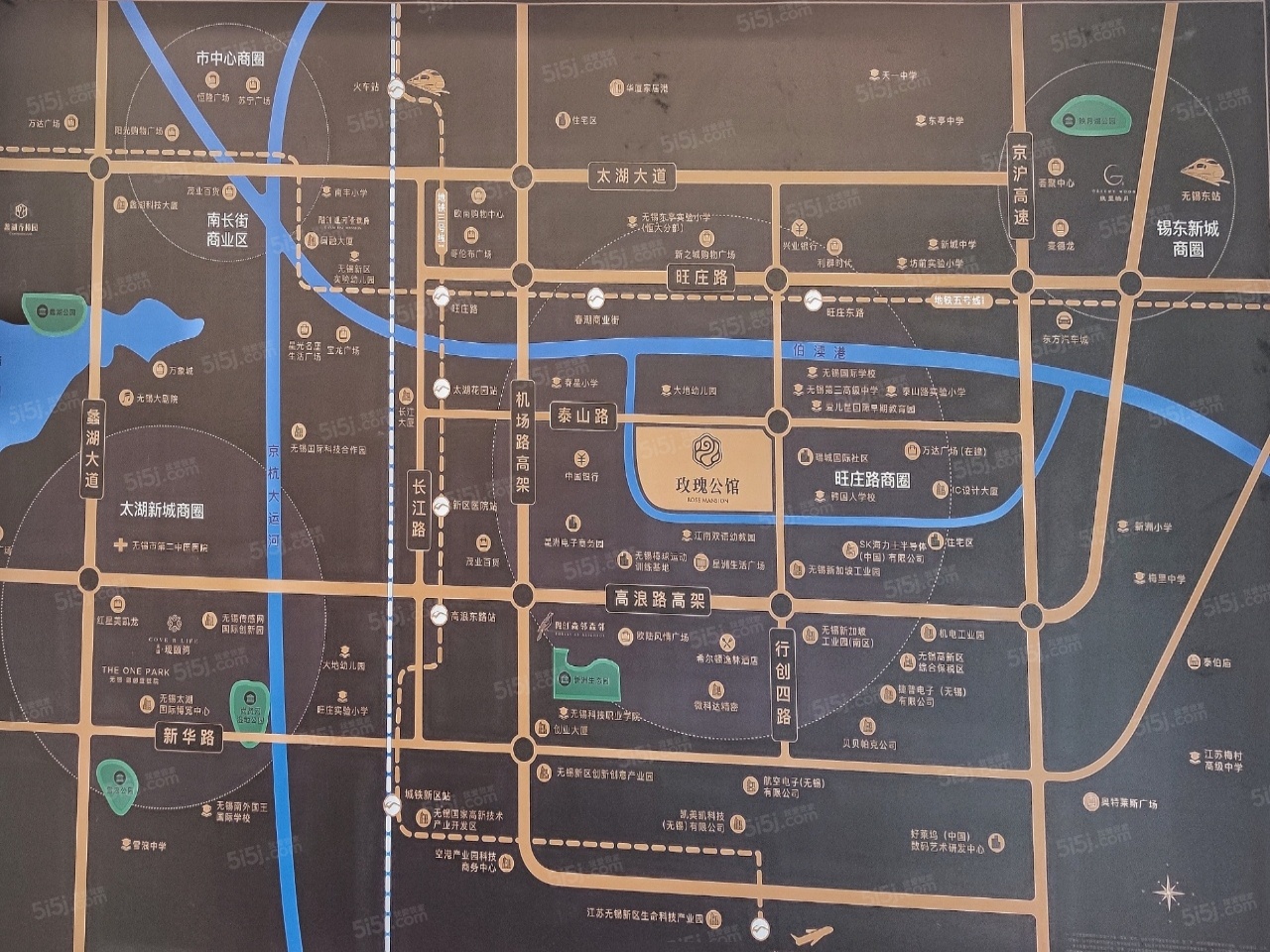 玫瑰公馆区位图