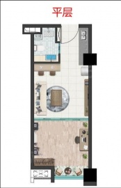 天一云端公馆1室1卫