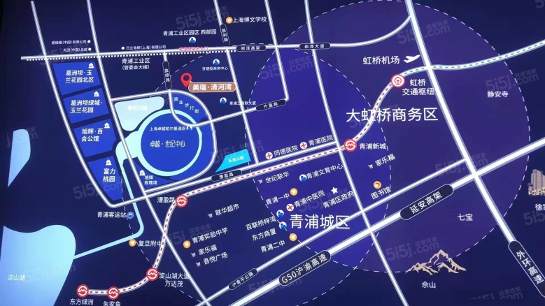 美瑞清河湾区位图