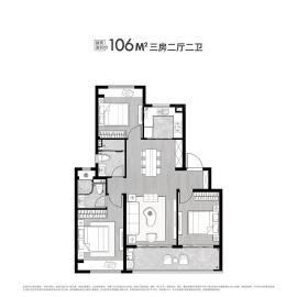 旭辉春和万象雅苑3室2厅2卫