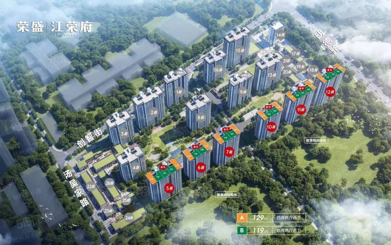 荣盛江荣府区位图