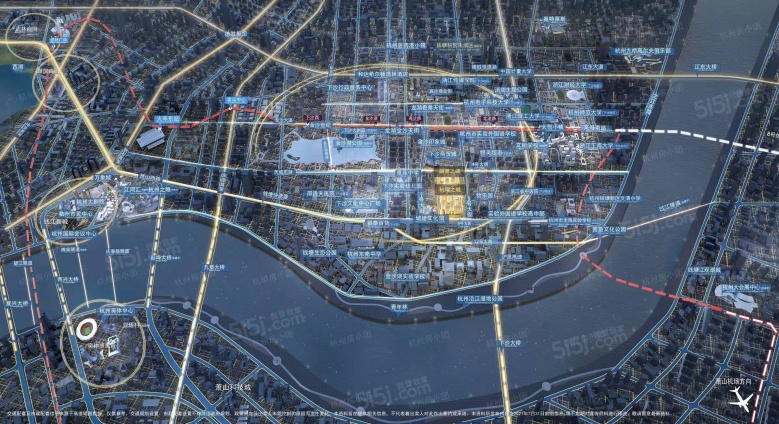 杭望云潮城区位图