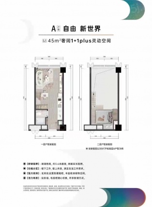 1室1厅1卫户型详情
