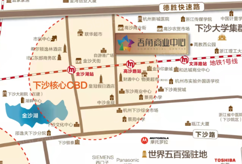 盈都吾角广场区位图