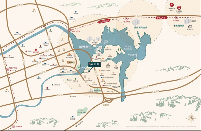 临栖云府配套图