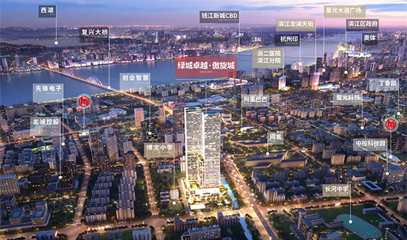 绿城卓越傲旋城效果图