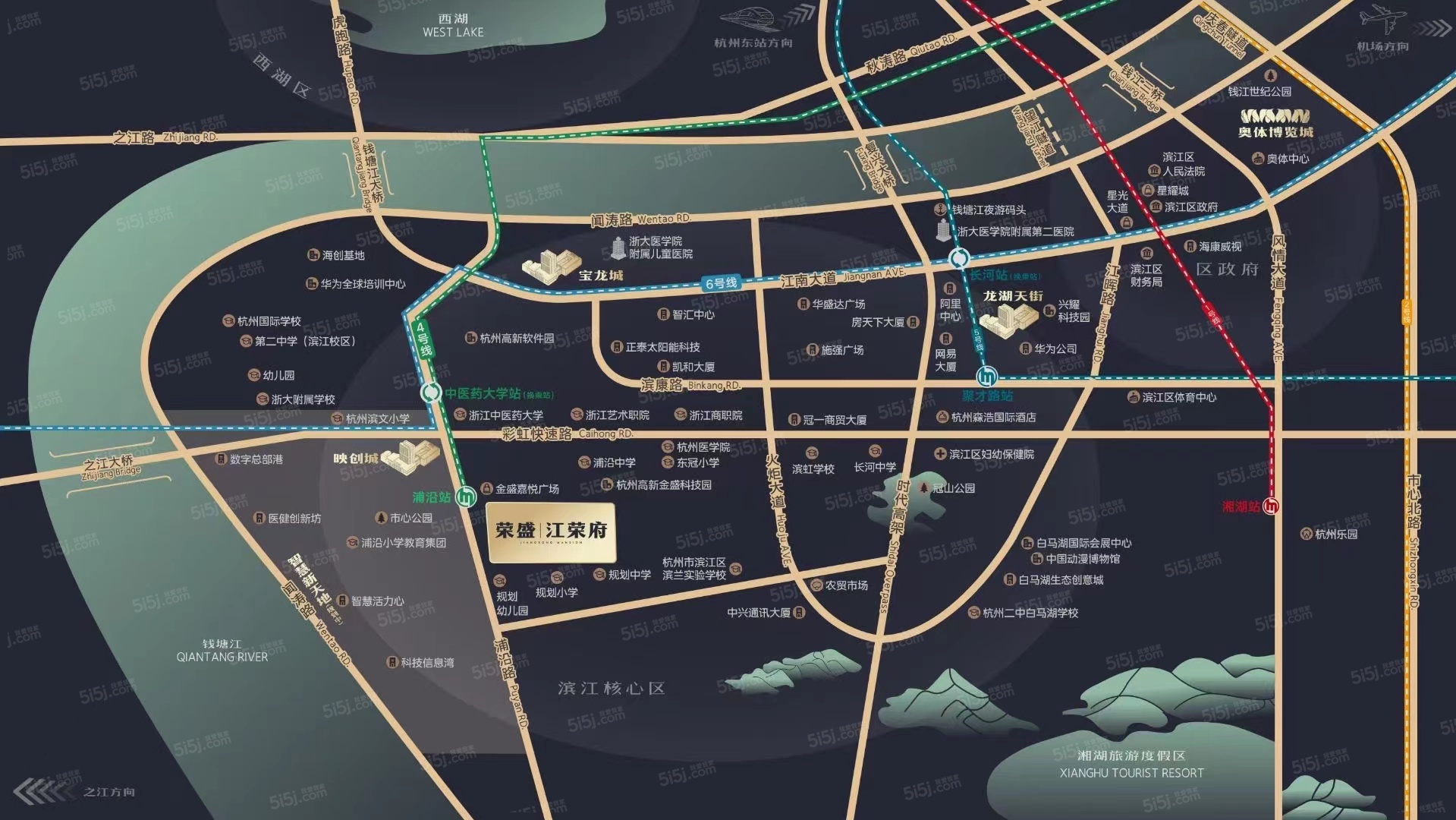 荣盛江荣府配套图