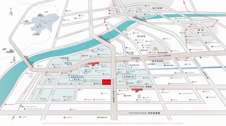 绿城卓越傲旋城区位图