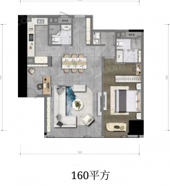 绿城卓越傲旋城2室2厅2卫