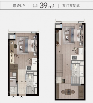 2室2厅2卫户型详情