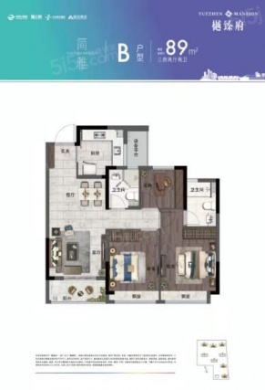 3室2厅2卫户型详情