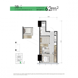 1室1厅1卫户型图