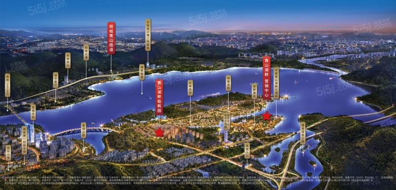 银城青山湖畔.临枫园配套图