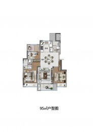 3室2厅2卫户型图