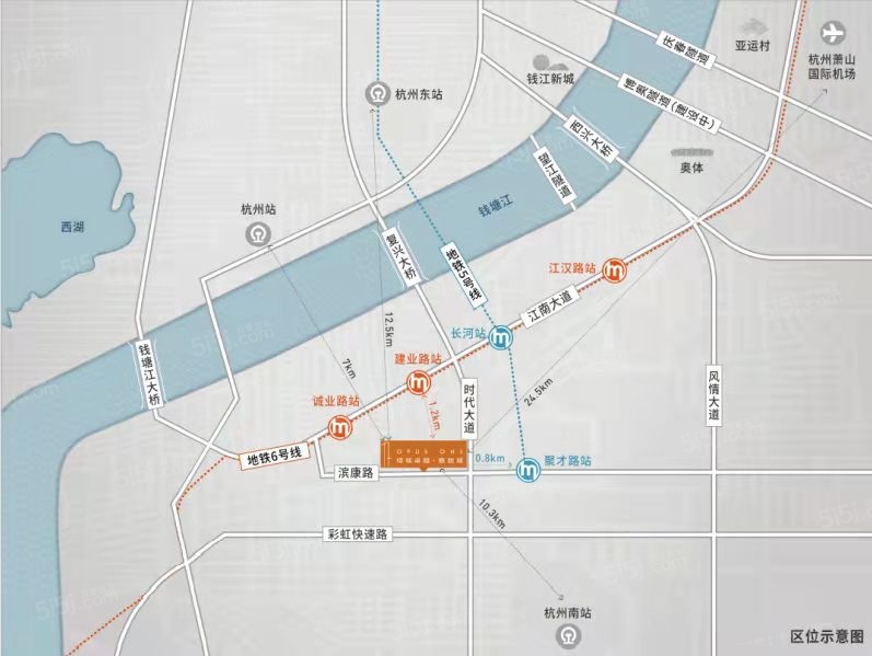 绿城卓越傲旋城区位图