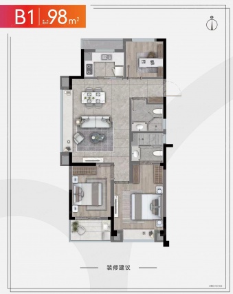 3室2厅2卫户型详情