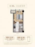 盈都新天地1室1厅1卫