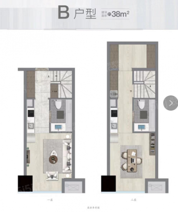 2室2厅2卫户型详情