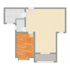 1室1厅1卫户型图