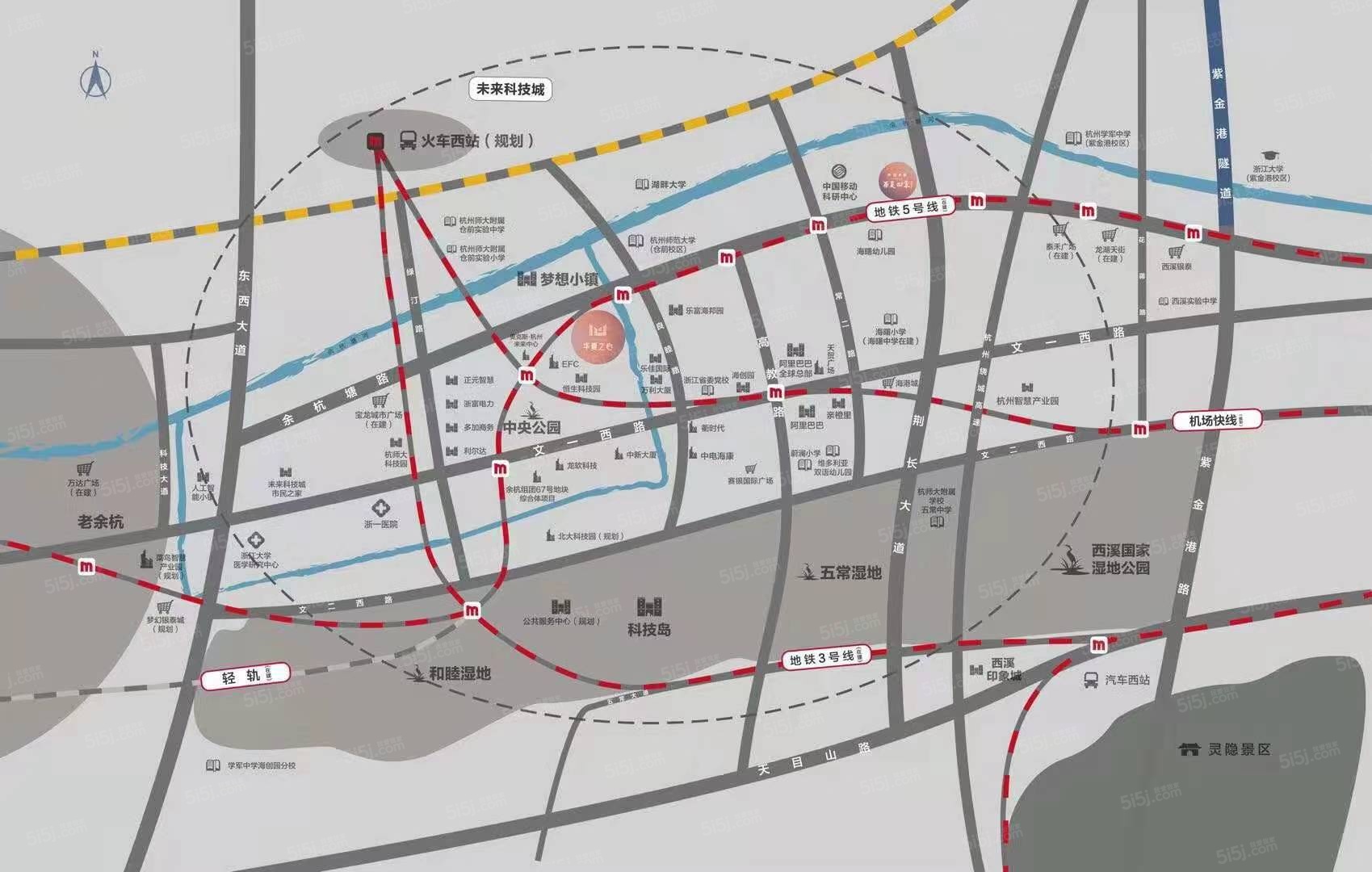 华夏之心公寓区位图