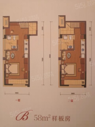 2室2厅2卫户型详情