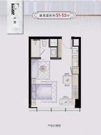 华夏之心公寓1室1厅1卫