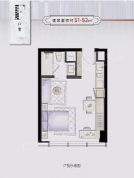 1室1厅1卫户型图