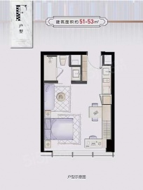 华夏之心公寓1室1厅1卫