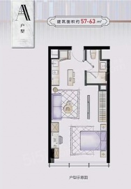 华夏之心公寓1室1厅1卫