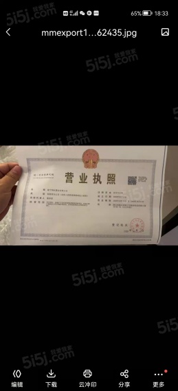 云望府开发商营业执照