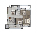 3室2厅2卫户型图