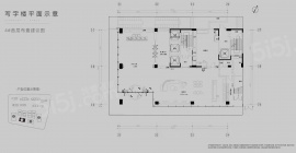 1室1厅1卫户型图