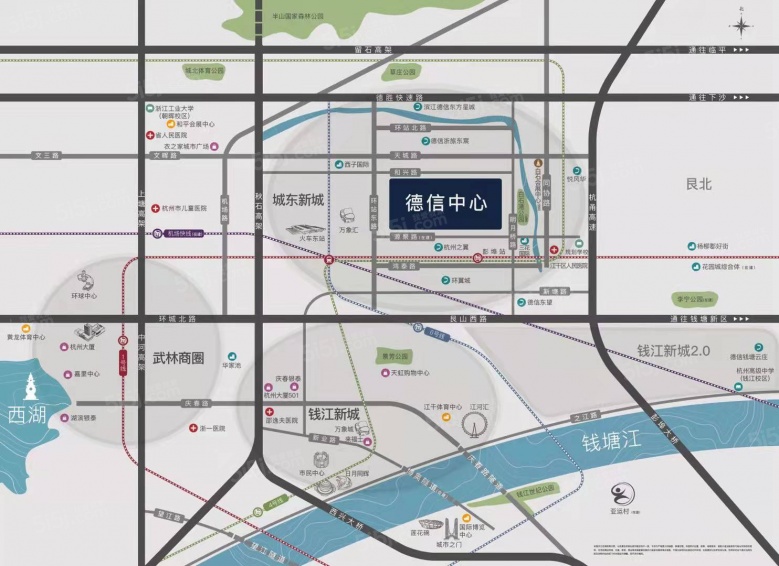 德信中心区位图