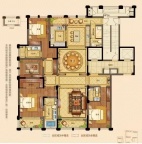 4室3厅4卫户型图