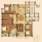 4室3厅5卫户型图