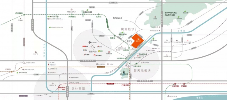 桃源时代大厦区位图