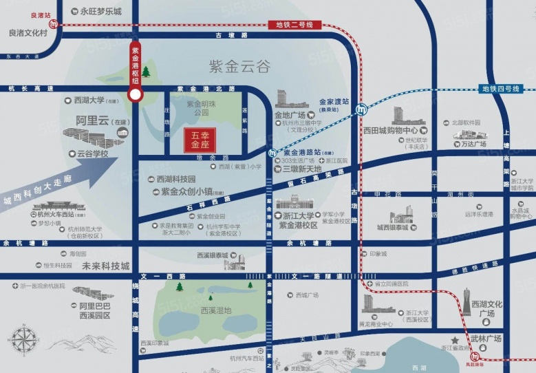 五幸金座区位图