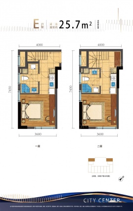 1室1厅1卫户型详情