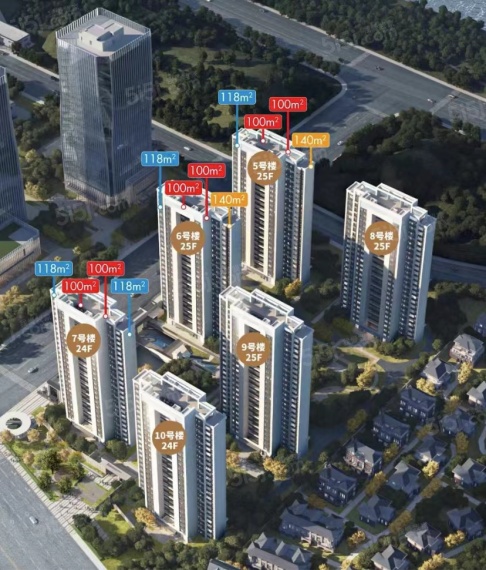 华发美的云筑效果图