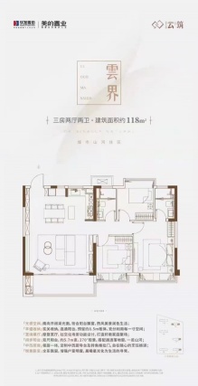 3室2厅2卫户型详情