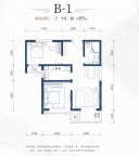 2室2厅1卫户型图